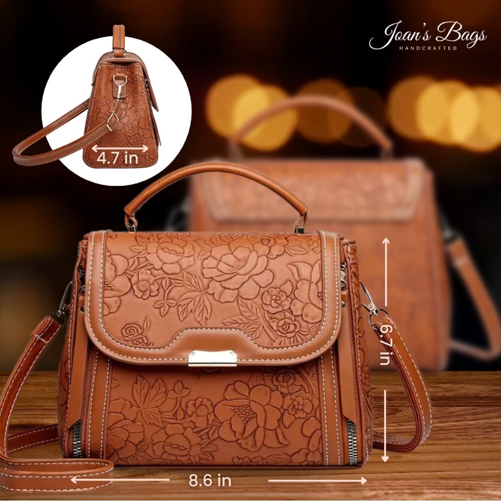 Brittany’s Timeless Satchel | Handbag in Red - Picture 2 of 4